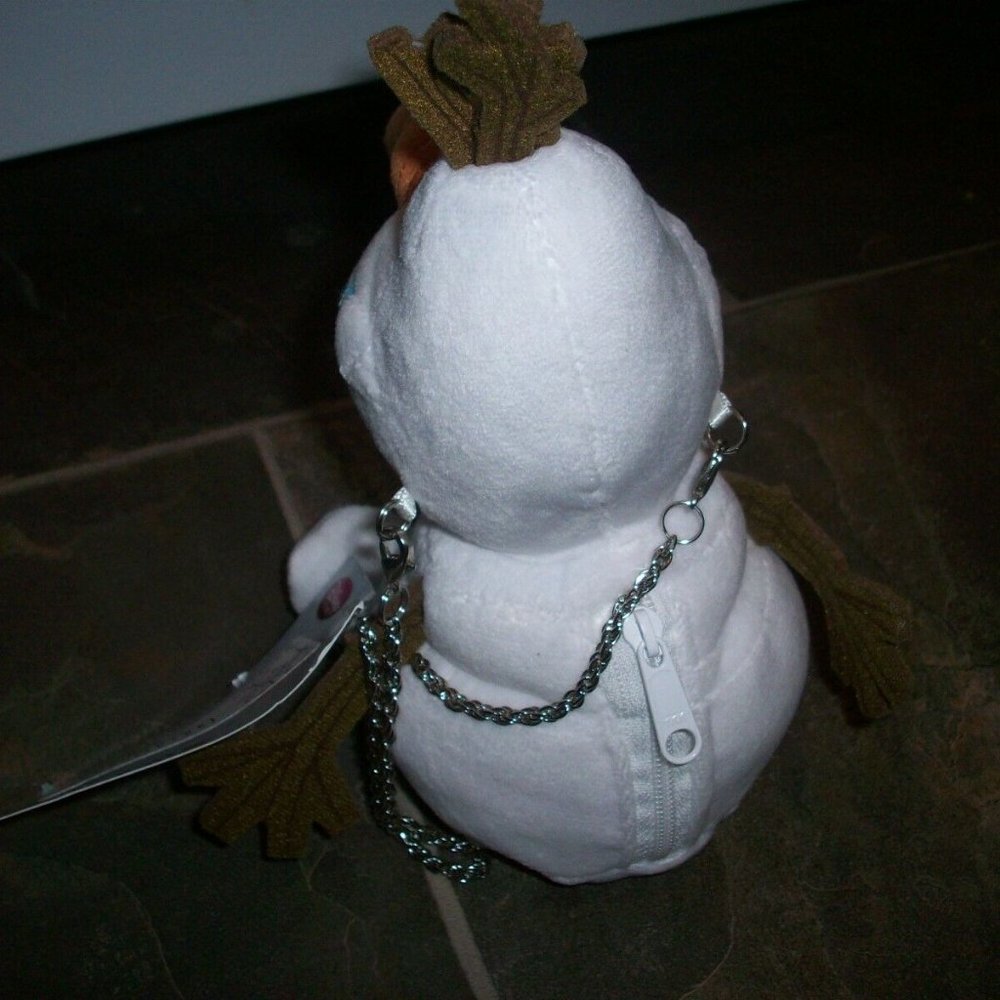 Disney Olaf Frozen  Plush Stuffed Character Purse Snowman 7" Hand Bag Clutch NWT - Picture 2 of 6